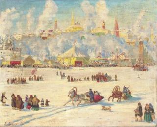 Boris Mikhailovich Kustodiev - Winter Fair