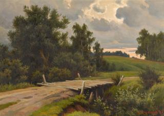 Boris Valentinovich Shcherbakov - Bridge over the River Voronka at Yasnaya Polyana