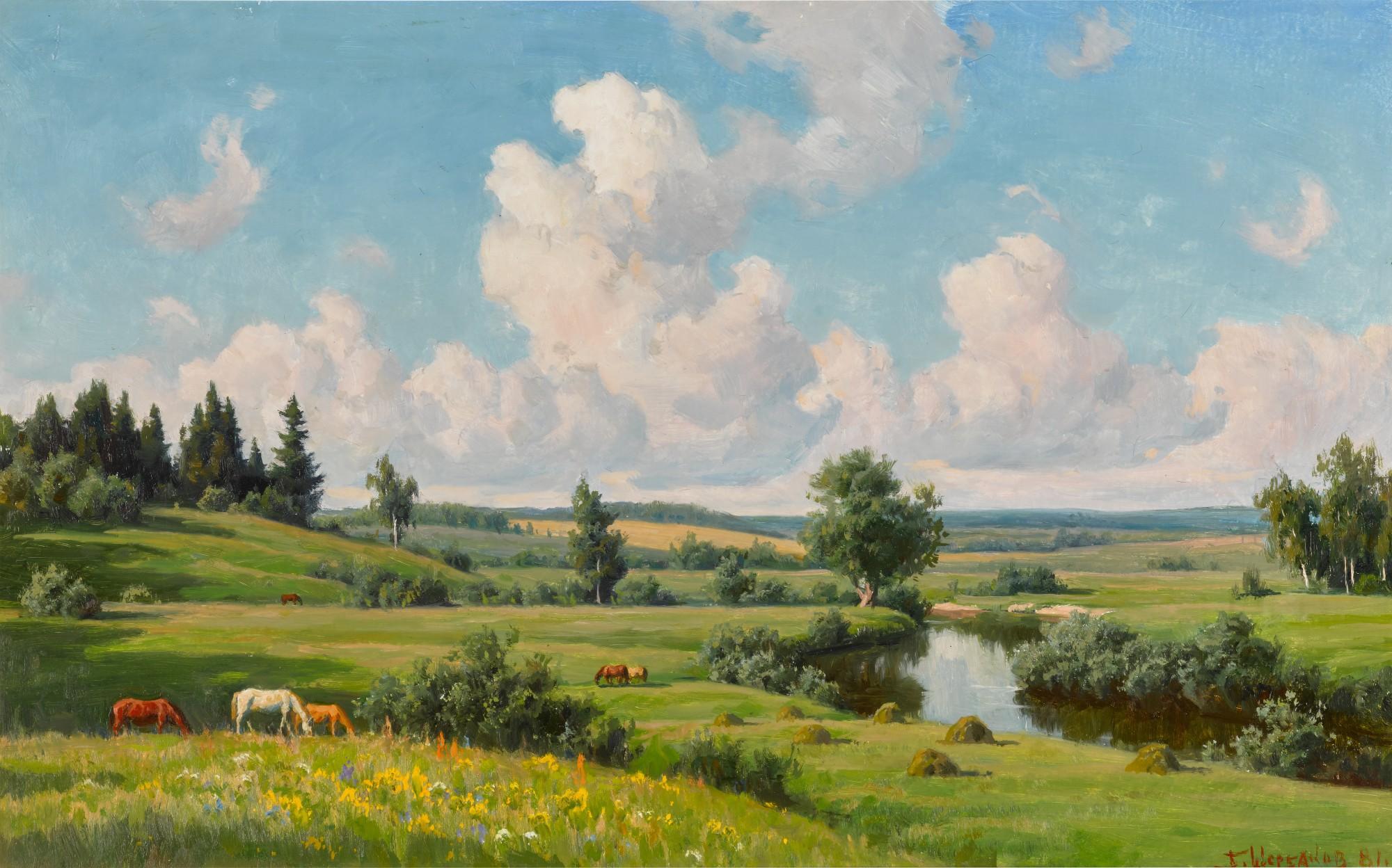 Boris Valentinovich Shcherbakov - In the Fields, Yasnaya Polyana