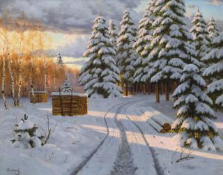 Boris Vasilievich Bessonov - Winter Landscape