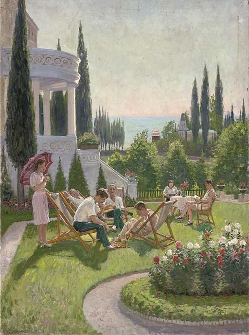Boris Vladimirski - In the garden, Crimea