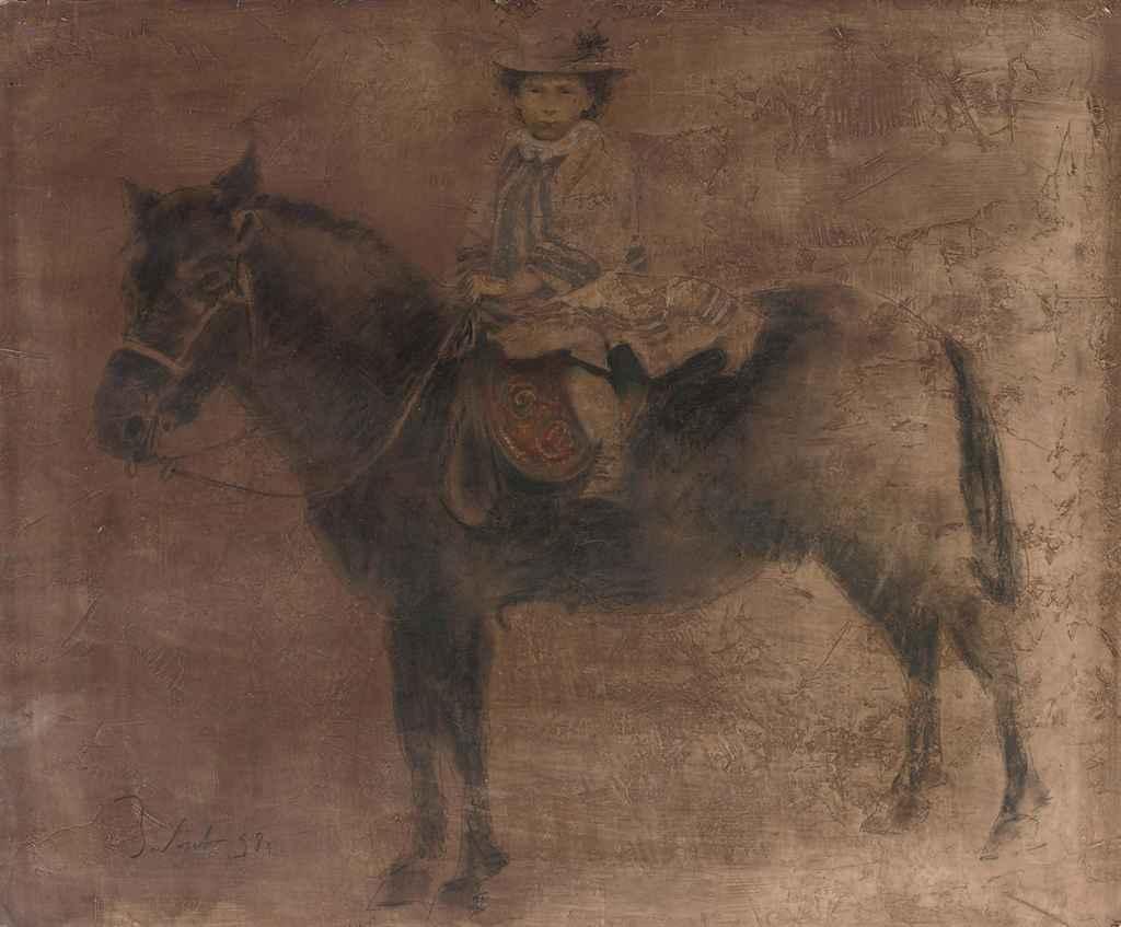 Boris Zaborov - A child on a horseback