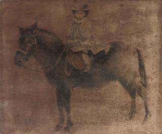 Boris Zaborov - A child on a horseback