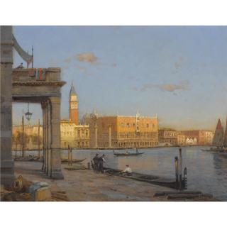 Bouvard - French le Palais Des Doges Vu De La Dogana, Venise