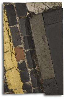Boyle Family - Study For The Westminster Series With Kerb, Yellow Parking Line And Cobbles