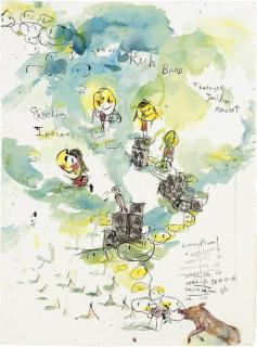 Brad Kahlhamer - Indigenous Rock Band With Enraged Javelina Mascot