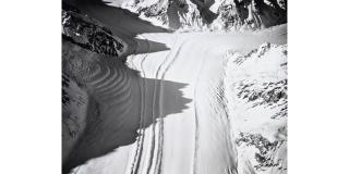 Bradford Washburn - Looking North Across the Moraines of Yentna Glacier