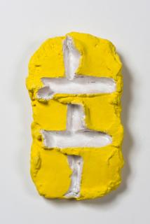 Bram Bogart - Jaune et blanc (n°1)