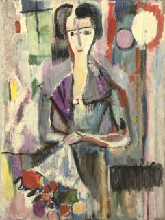 Bram van Velde - Femme Aux Fleurs