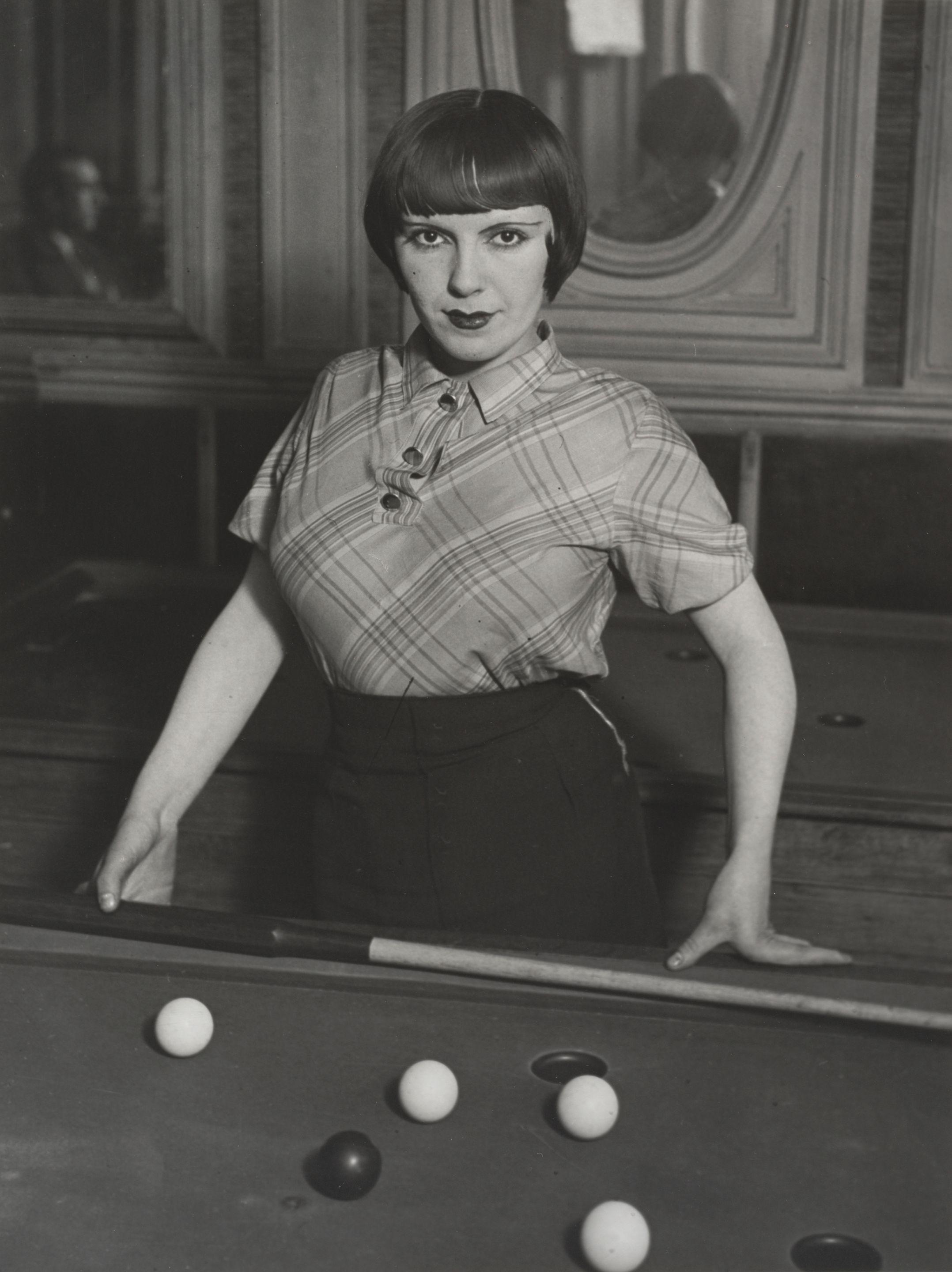 Brassaï - \'La fille au billard russe\' (Prostitute Playing Russian Billiards, Boulevard Rochechouart, Montmartre)