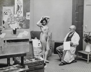 Brassaï - Matisse and His Model at the Villa d\'Alésia, Paris, 1939