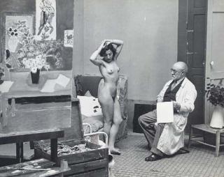 Brassai - Matisse with his model, 1939