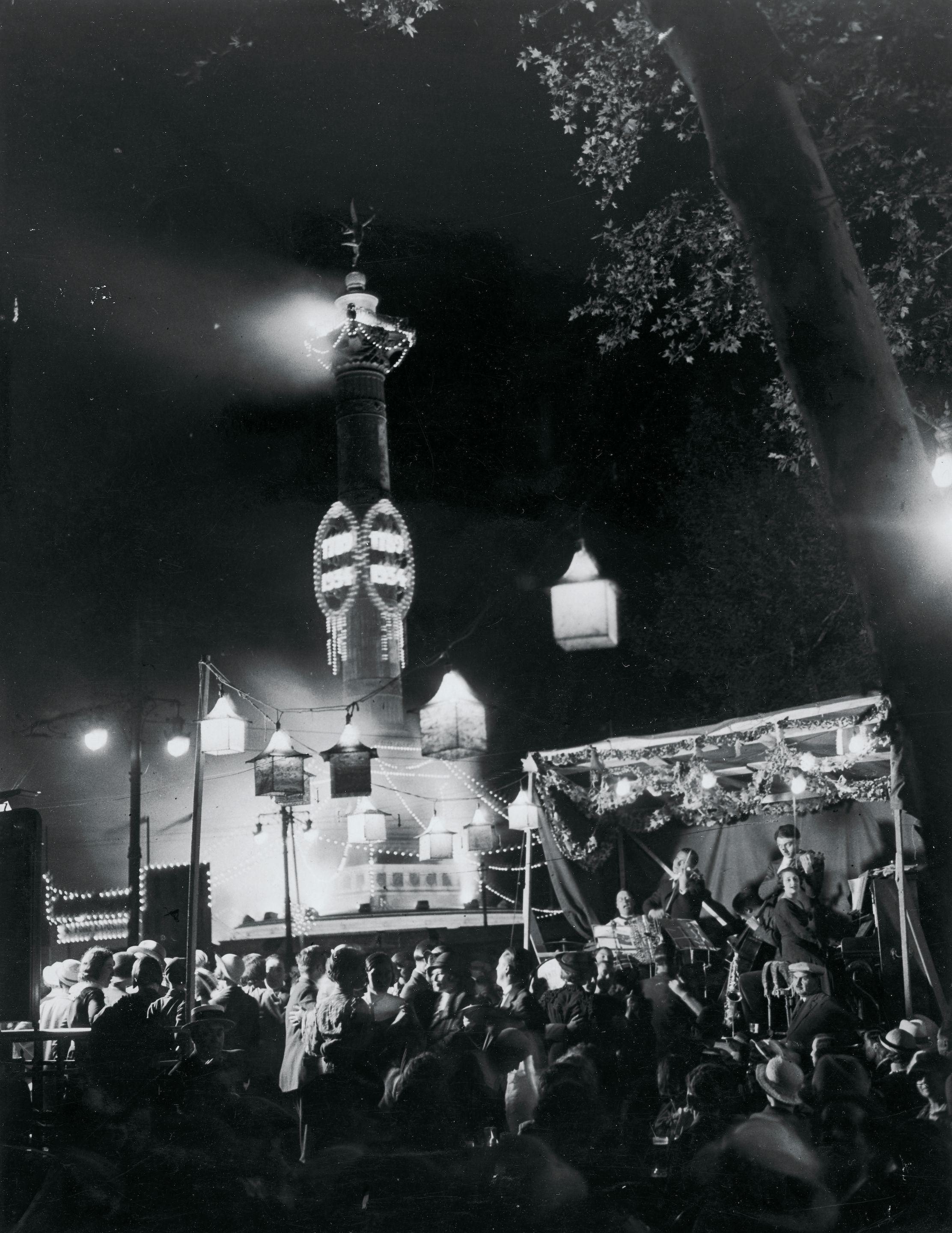 Brassaï - Place de la Bastille, Paris, 14 Juillet