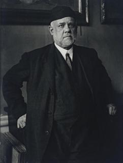 Brassaï - Portrait of Ambroise Vollard in his house, 28 Rue Martignac, #9, 1932-1933