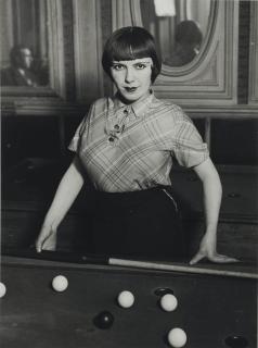 Brassaï - Prostitute Playing Billiards, 1932