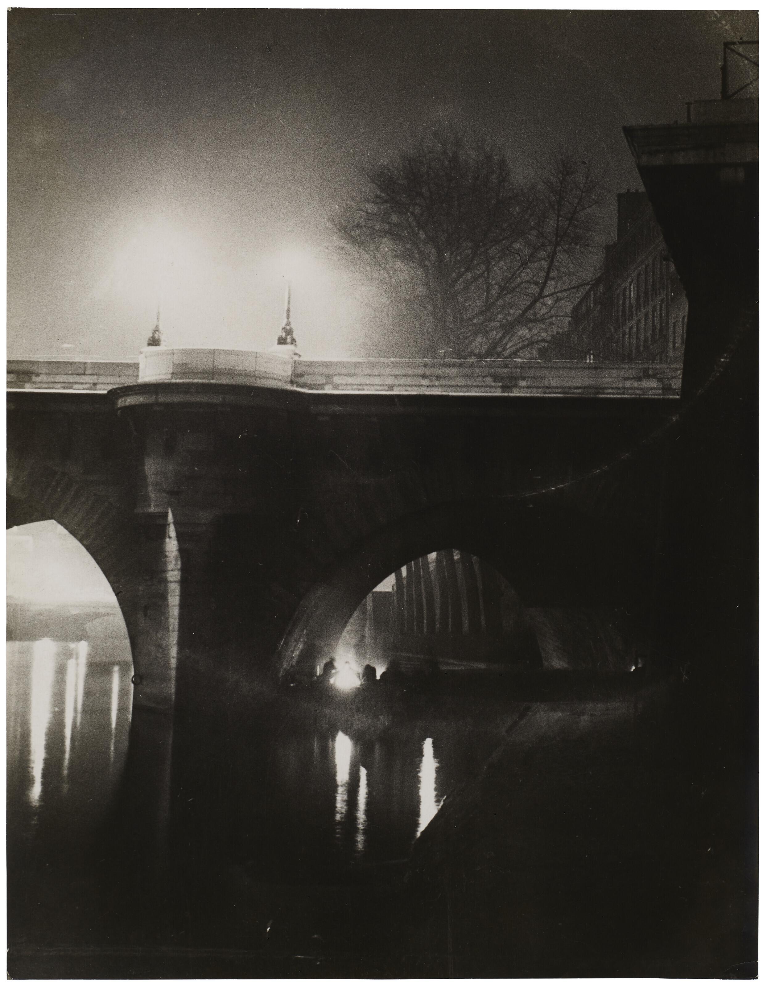 Brassaï - Tramps on the Quai des Orfevres, Pont-Neuf, Paris 1930-1932