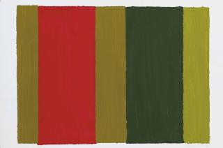 Breon O\'Casey - Red and green Abstract
