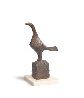 Breon O\'Casey - Small Bird on a Tall Base 31 cm. (12 1/4 in.) high (including the base)