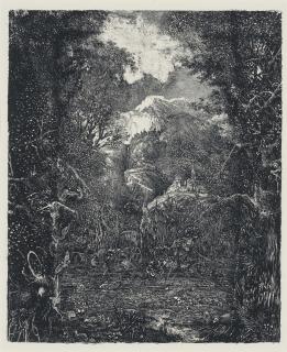 Bresdin, Rodolphe - Les villes derriere le Marecage (V.G. 124A)