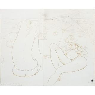 Brett Whiteley - Australian Study For \'Bondi Beach\'