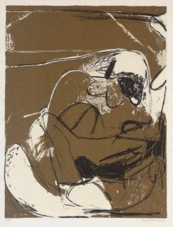 Brett Whiteley - Figures on an ochre background (Deutscher 2)