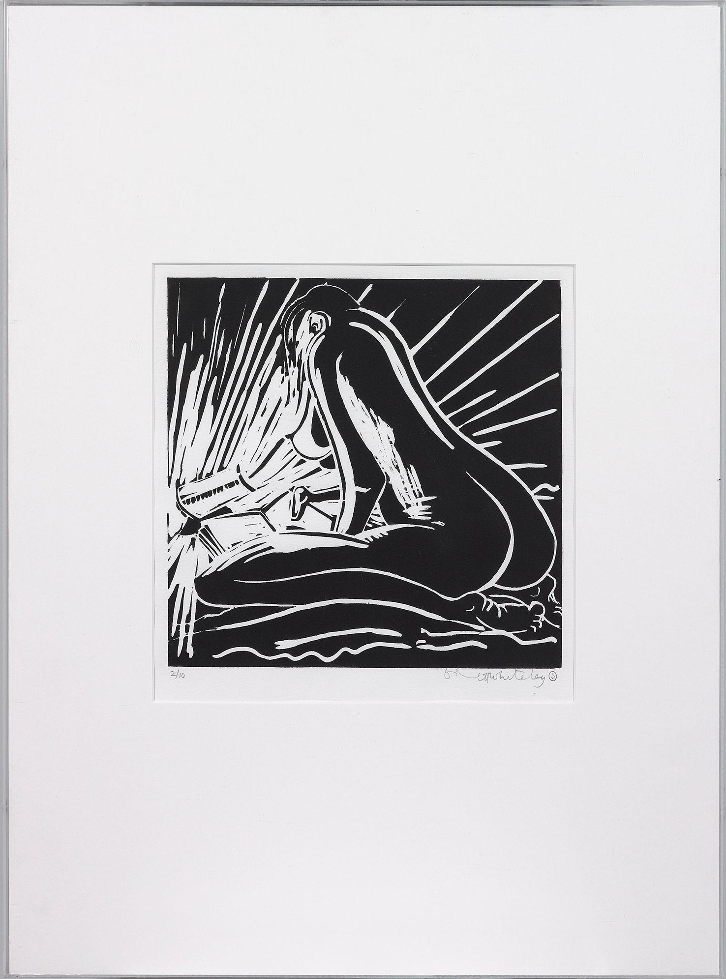 Brett Whiteley - Girl Warming and Reading, 1981