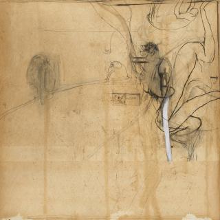 Brett Whiteley - Sketch for Large Monkey Drawing