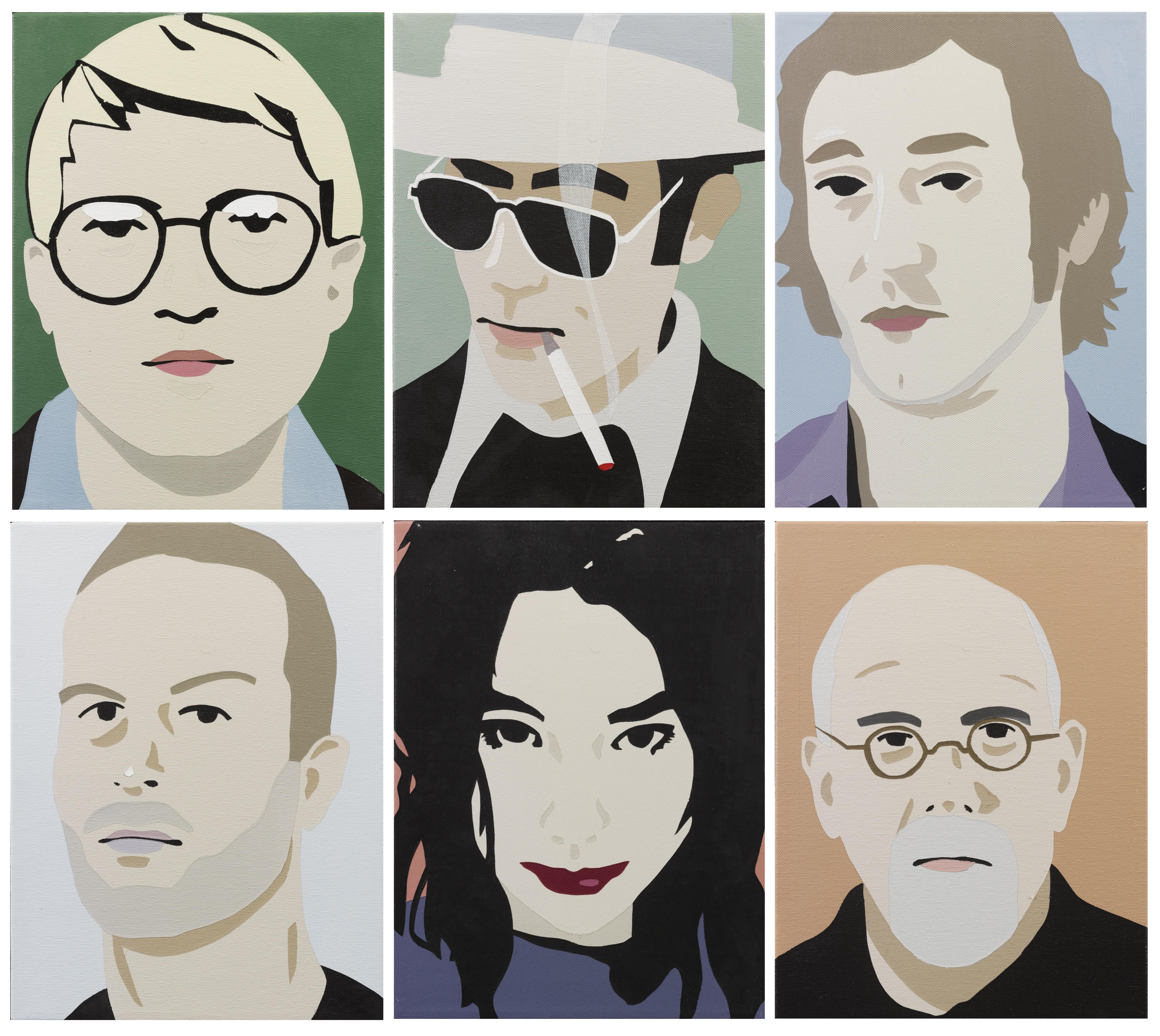 Brian Alfred - (I) David Hockney  (Ii) Hunter S. Thompson  (Iii) Ed Ruscha  (Iv) Matthew Barney  (V) Björk  (Vi) Chuck Close