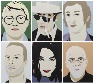 Brian Alfred - (I) David Hockney  (Ii) Hunter S. Thompson  (Iii) Ed Ruscha  (Iv) Matthew Barney  (V) Björk  (Vi) Chuck Close