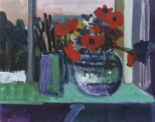 Brian Ballard, R.U.A. - Poppies against Sky