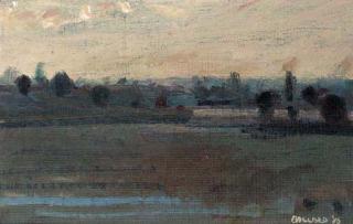 Brian Ballard, R.U.A. - Sky and Field, Dordogne