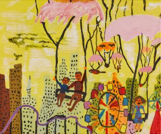 Brian Belott - Untitled (Kids Painting)