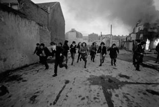 Brian Hamill - Teens Running From British Soldiers, Derry, Northern Ireland, February 1972 (From The Troubles)