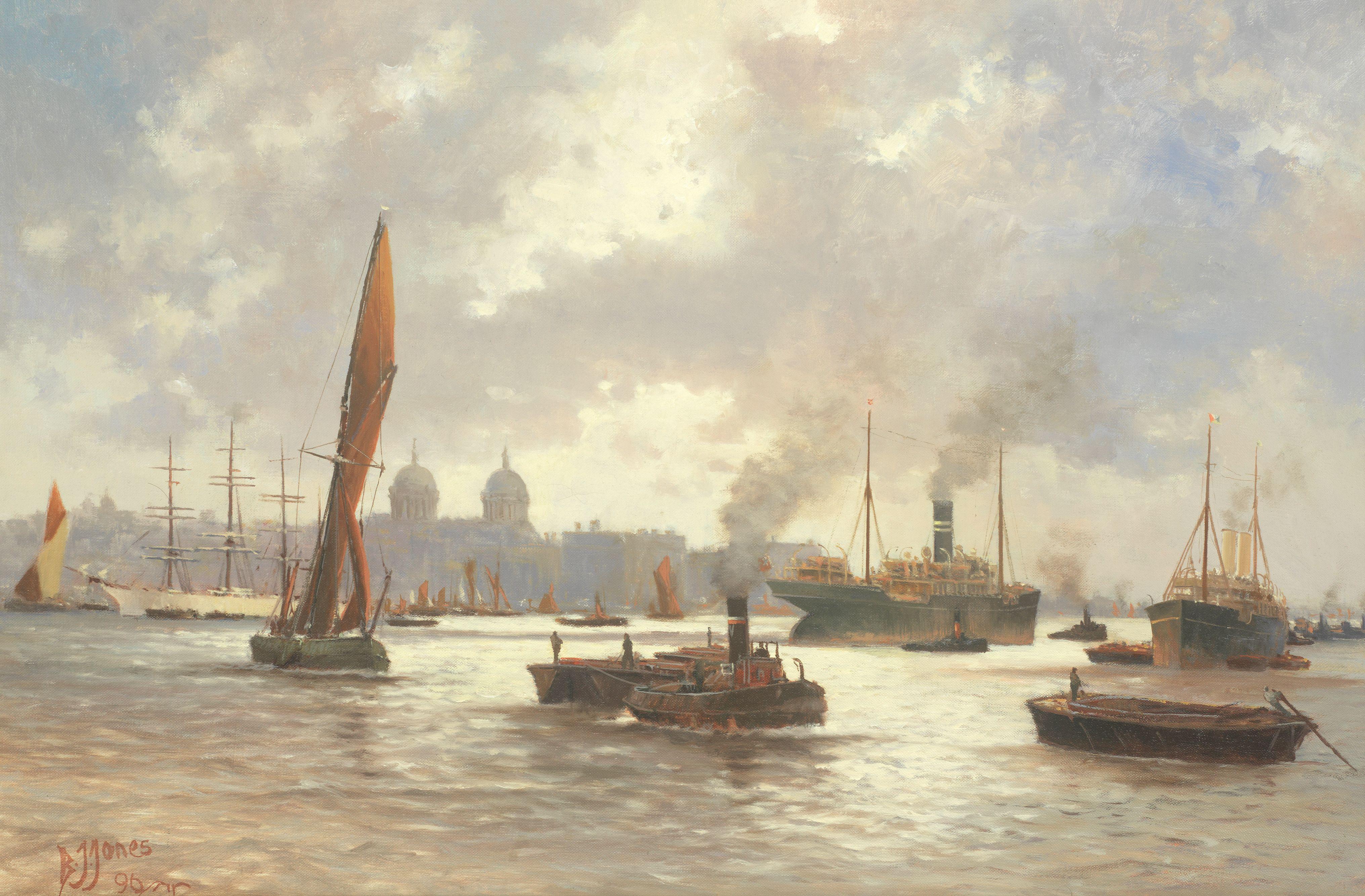 Brian J. Jones - Shipping off Greenwich Naval College