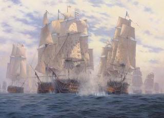 Brian J. Jones - The Battle of Trafalgar:  H.M.S. Victory Breaking Through The Enemy\'S Line, 21St October, 1805
