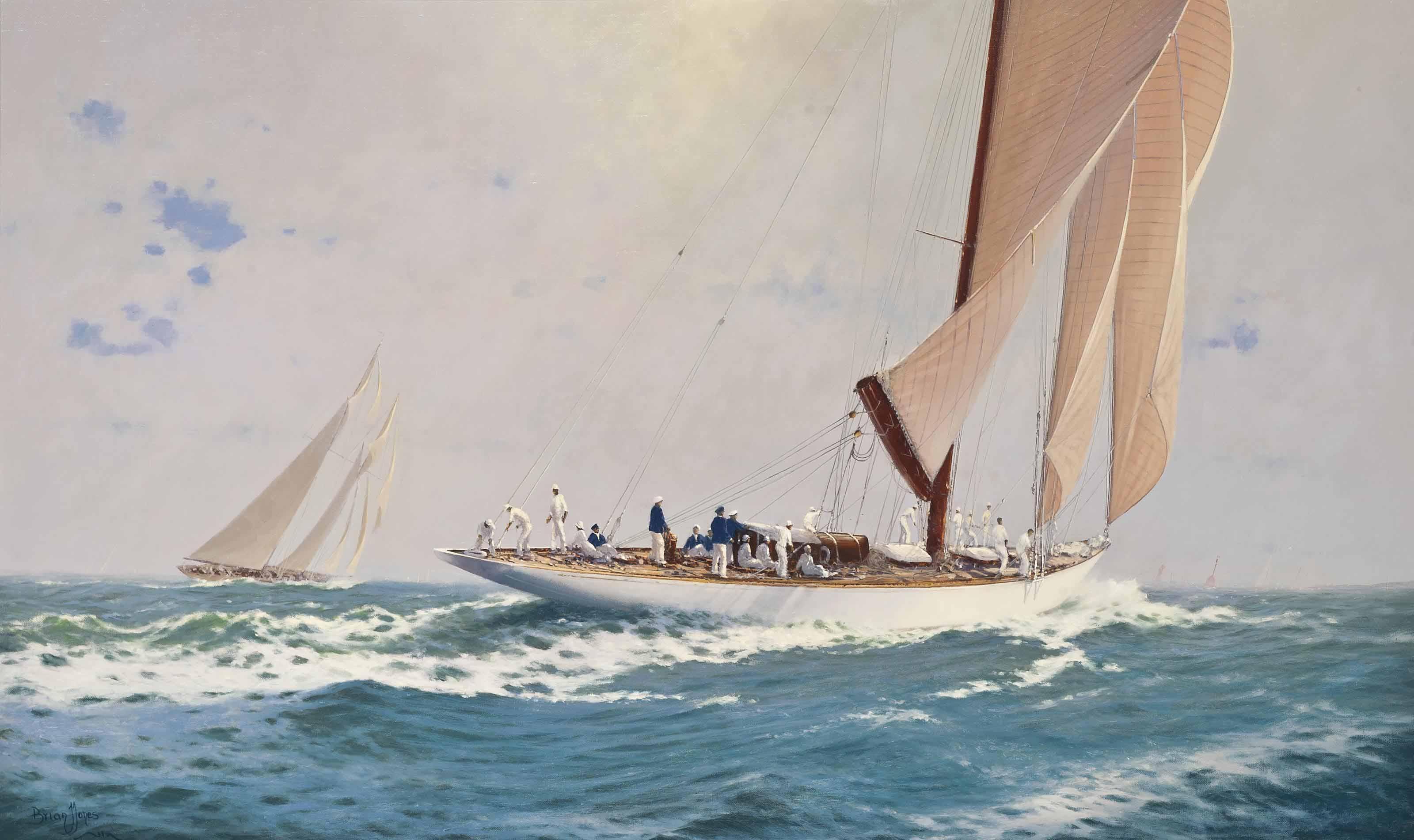 Brian J. Jones - Velsheda And Westward Powering Down The Solent