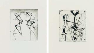 Brice Marden - Etchings to Rexroth:Two Plates (L. 40)