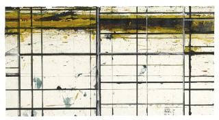 Brice Marden - Masking Drawing 2 (Yellow And Purple)