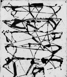 Brice Marden - [Untitled 8], from Etchings to Rex Roth (T. 40)