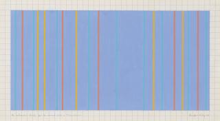 Bridget Riley, C.H. - An alternative design for the second cloth in \'Colour Moves\'