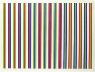 Bridget Riley, C.H. - Colour Study Following Paean, No. 2