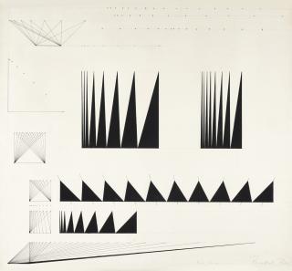 Bridget Riley, C.H. - Study For Point Movement 