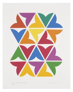 Bridget Riley Cbe - Standing Up, Turning Round, Lying Down