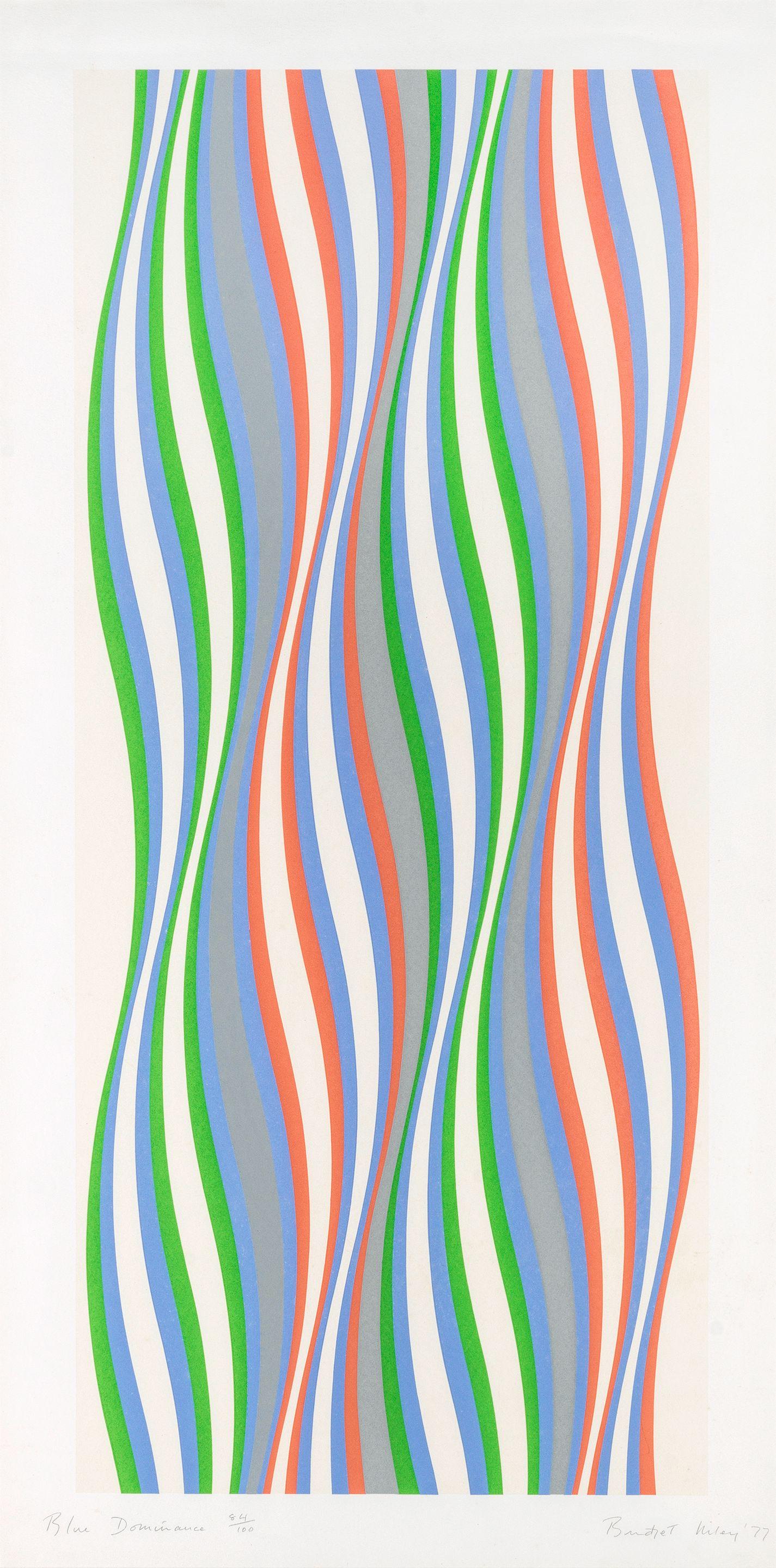 Bridget Riley - Blue Dominance