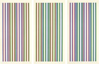 Bridget Riley - Colour Study For Entice No. 1 Colour Study For Entice No. 2 Colour Study For Entice No. 3