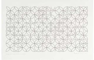 Bridget Riley - Composition with Circles I (Schubert 38)