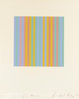 Bridget Riley - Four Colours, (In Threes).