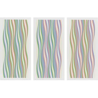 Bridget Riley - Green Dominance; Blue Dominance; And Red Dominance (Schubert 22-24)