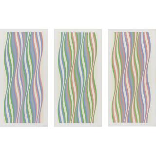 Bridget Riley - Green Dominance, Blue Dominance, Red Dominance (Schubert 22-24)