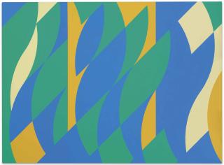 Bridget Riley - Painting with Two Verticals 3